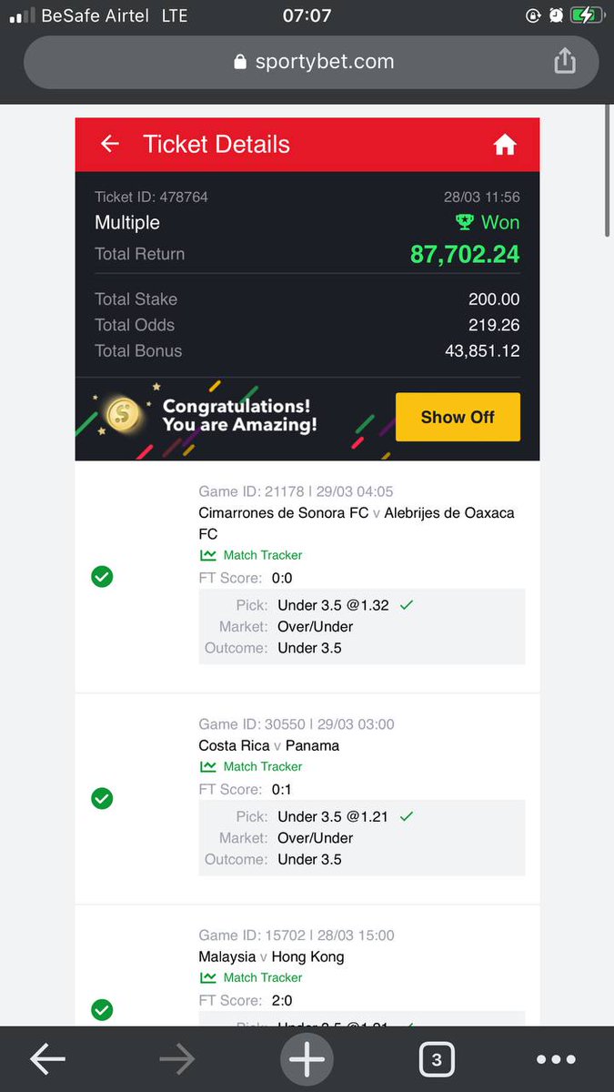 bossolamilekan1's tweet photo. 219odd won ✅✅✅✅
181odd won ✅✅✅✅
254odd won✅✅✅✅
119odd won✅✅✅✅

These are the winning ticket of my followers that edited and won from the game, they want me to post their winnings to motivate you people 🙏🙏🙏 https://t.co/Gbz0FspwKN