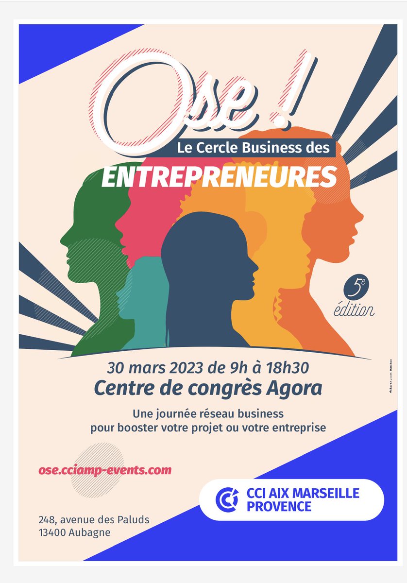 <a href="/CCI_AMP/">CCIAixMarseilleProvence</a> <a href="/villedaubagne/">Aubagne</a> <a href="/ChrisVuaillat/">C.Vuaillat</a> #entrepreneuses  vous avez un projet de création d'entreprise? ? Vous avez déjà créé? 👉Rendez-vous demain au forum, spécial femmes, destiné aux "entrepreneures"