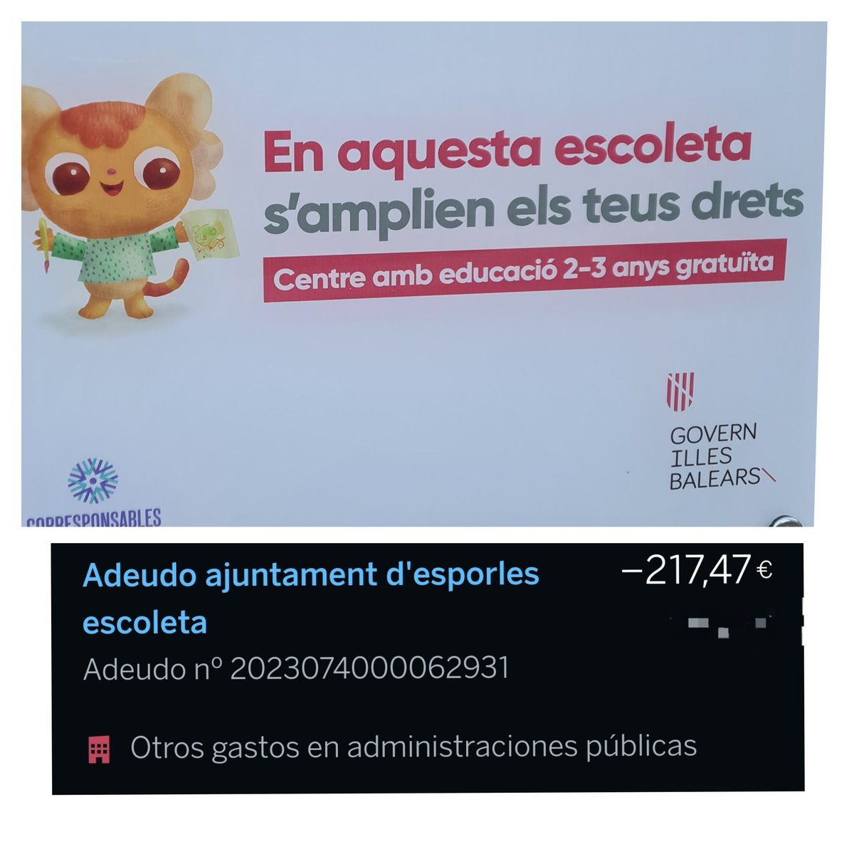 EvaAguiarFernnd's tweet photo. Publicidad engañosa, le llamo yo a esto.... @goib @EDUN_IB #publicidadengañosa #ceroconciliacion https://t.co/3hv2q2f7pZ