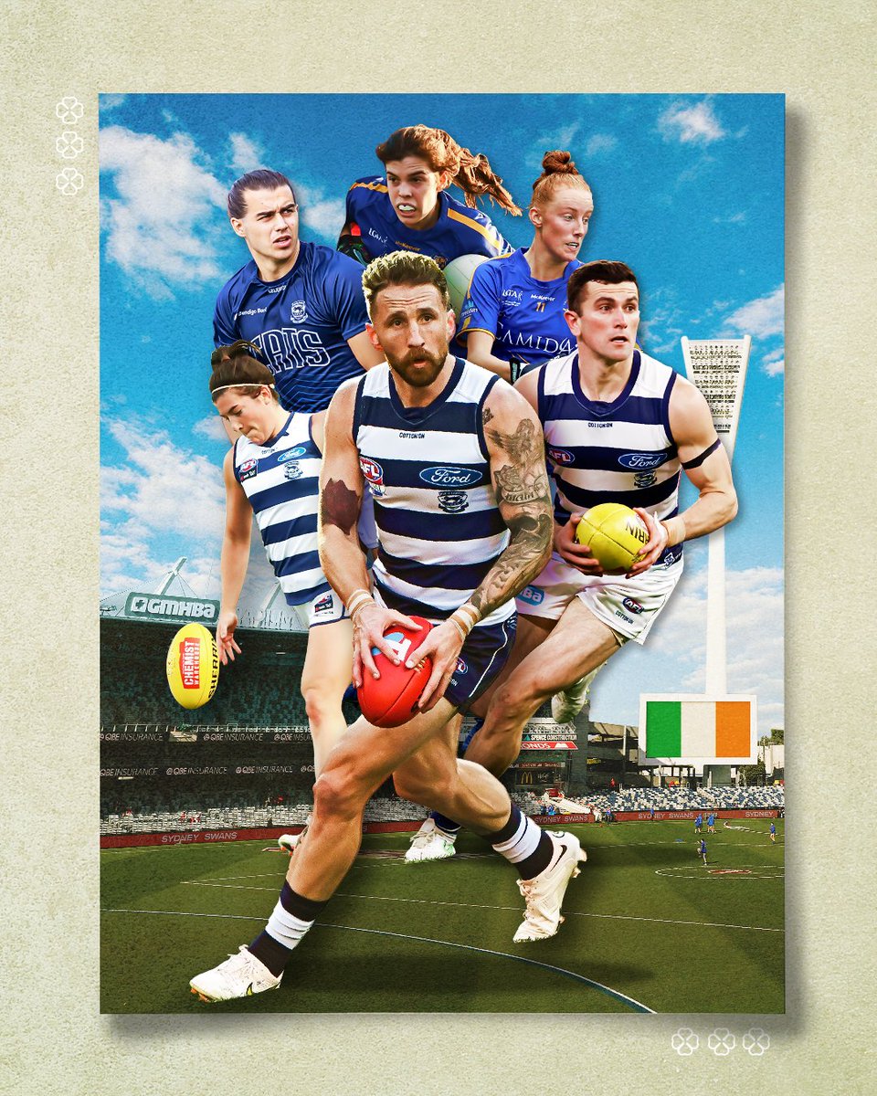 Pulling our weight in the Irish Australian alliance 🇮🇪 #WeAreGeelong