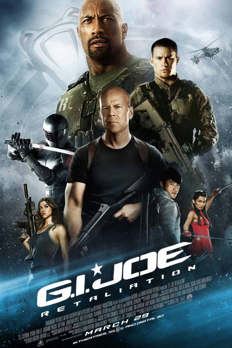 FilmNewsNos's tweet photo. 🎬MOVIE HISTORY: 10 years ago today, March 28, 2013, the movie ‘G.I. Joe: Retaliation’ opened in theaters!
#DwayneJohnson (@TheRock ) #BruceWillis @channingtatum #ArnoldVosloo #JonathanPryce #LeeByunghun #RayPark @ElodieYung #RayStevenson #DJCotrona #AdriannePalicki @lukebracey https://t.co/XYRcXVm4CH