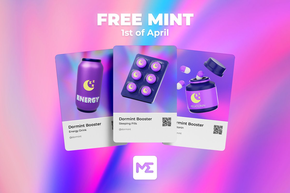 <a href="/Dormint_io/">Dormint AI (DeAI Health)</a> WL Giveaway! 

🎁 30 WL spots for upcoming #FreeMint 
🚀 Launchpad: <a href="/MagicEden/">Magic Eden 🪄</a> 
📅 Date: 1st of April 

To Win: 
✅ Follow <a href="/Dormint_io/">Dormint AI (DeAI Health)</a> and <a href="/AirdropUltemate/">Airdrop Ultimate</a> 
✅ Join Discord: discord.gg/Y6GdBfDXw2
✅ Like, RT &amp; Tag 5 Friends 
✅ Comment with your Matic wallet address