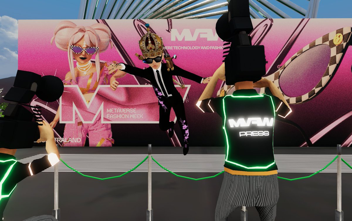 Royce_kr's tweet photo. #MVFW23 Day 2
@decentraland
Jump in π
#Decentraland! #DCL #dclfam #Metaverse #NFT #NFTs #NFTCommunity #NFTcollections #NFTwearable #web3 #WAGMI #Music #event #airdrop #Wearable #giveaway #wearablegiveaway #Drippies #POAP https://t.co/T8I49fdTvu