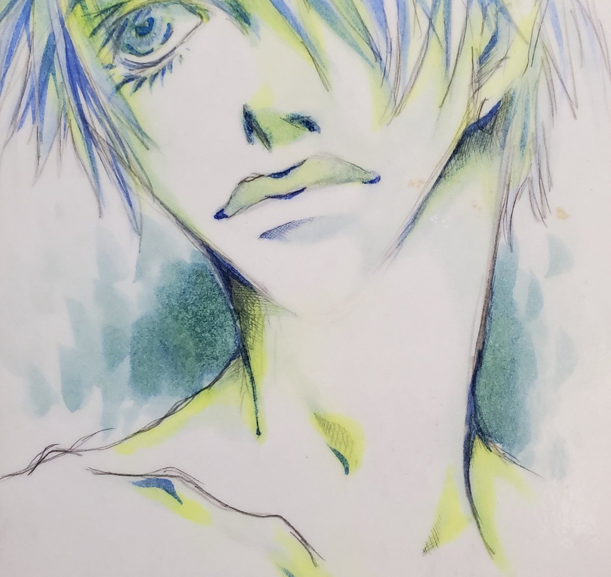 「20歳くらいの時の絵が出てきた。時代感じる。 」|よんがのイラスト