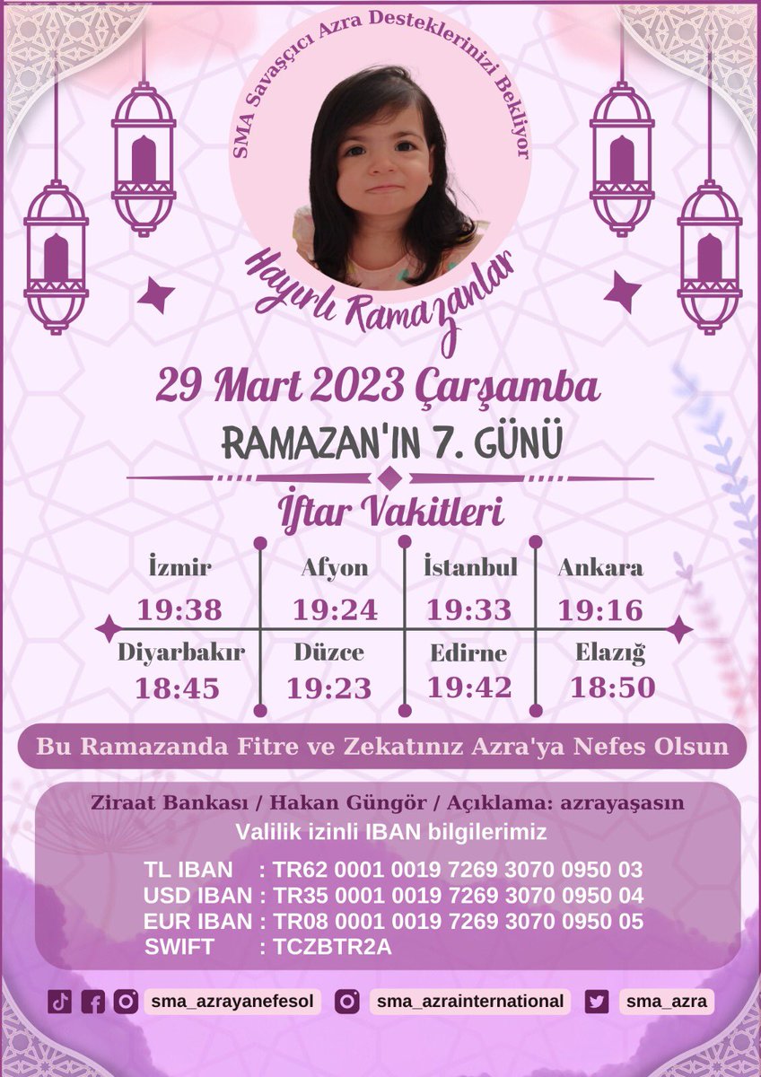 Evladımızın yaşaması için
Sizin fitre ve zekatlarınıza ihtiyacımız var,
Bu mübarek günlerde Allah yapacağınız yardımları kabul etsin inşallah. #carsamba #MemuraRefahZammi #ilkTurdaBitecek #istanbul #GESAN #Aile #KORDS #bist100 #Konya #cengiz #ayseoezkiraz #Ramazan  #Ramazan2023