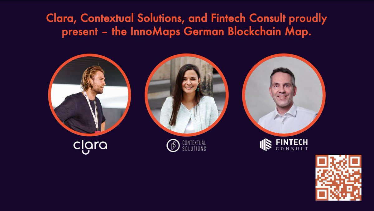 innomaps's tweet photo. Today we are launching our new collaborative brand, "InnoMaps."

Powered by Clara, Contextual Solutions, and Fintech Consult, InnoMaps bridges networks, communities, and ecosystems.

🇩🇪 Check out our first showcase, The German #Blockchain Map: https://t.co/lrmhN7XNXg

#Fintech https://t.co/O10sA4UKhN