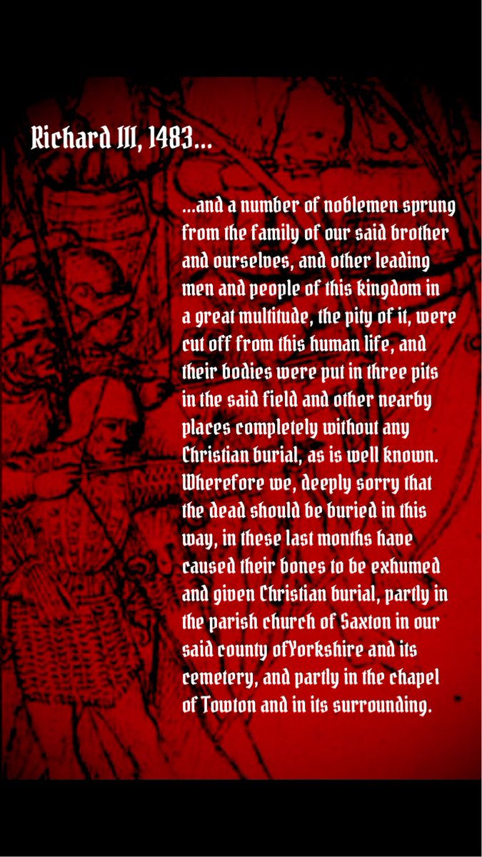 #OTD 1461 the battle of #Towton was fought.

‘The northern party made them strong with spear &amp; with shield. On palmesonday afternoon they met us in the field. Within an hour they were right fayne to flee &amp; eke to yield 27,000 the Rose killed in the field’

smarturl.it/Towton1461