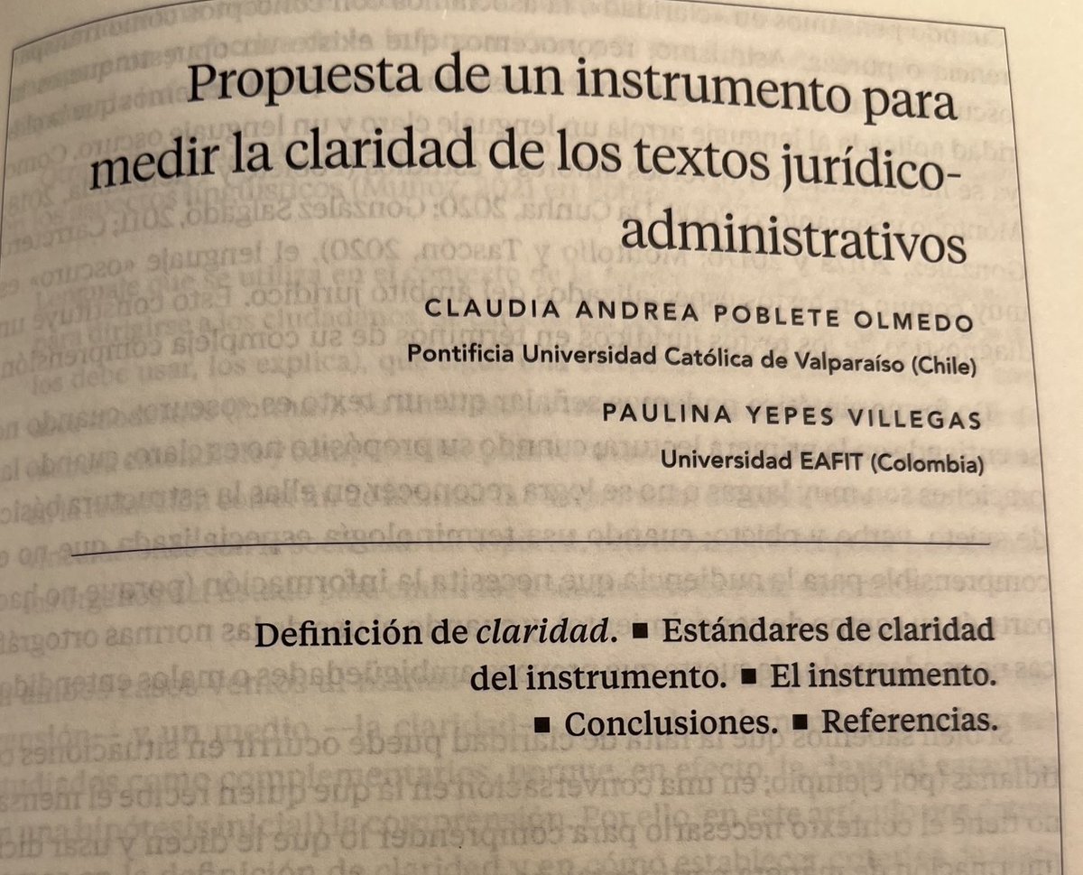 Nueva publicación de ⁦<a href="/Claudip/">ClaudiaPobleteOlmedo</a>⁩ y ⁦<a href="/pauliyepes/">Paulina Yepes V</a>⁩, “Propuesta de un instrumento para medir la claridad de los textos jurídico-administrativos”. En Crónica de la lengua española, 2022-2023.