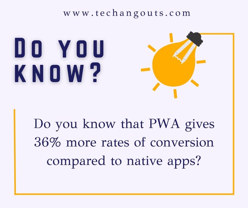 PWA's are the way to go! This technology is changing the game
.
.
#PWA #conversionrates #mobileapps #progressivewebapps #webdevelopment #technology #PWA #MobileDev #Conversion #ux