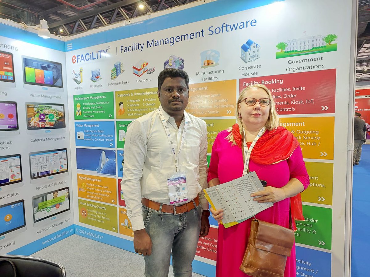 efacilityin's tweet image. We feel honoured and would like to profusely thank Ms. Nicoleta Ioana Ciufudean, CEO, IRC-INDO Romanian Council for visiting our stall and meeting Mr. Raphael @ INDIASOFT 2023

To know more about us, please stop by stall C 90

#eFACiLiTY #INDIASOFT2023 #CAFMSoftware #IWMSSoftware