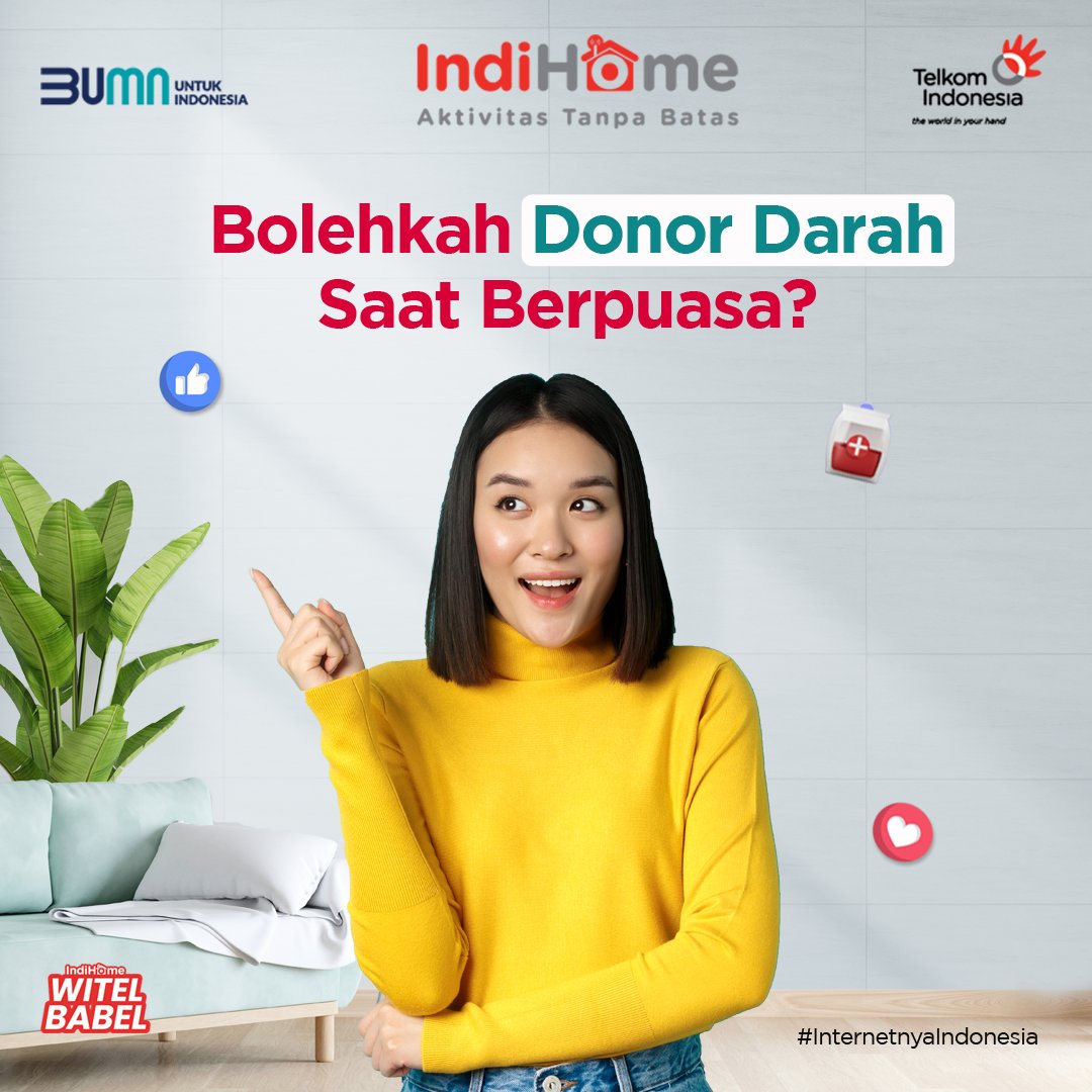 witel_babel's tweet photo. Sobat udah tau belum kalau Donor darah di bulan Ramadhan pastinya di perbolehkan kok baiknya di pagi hari yaa, atau setelah berbuka puasa β¨
#ramadhan2023 #witelbabel #indihome #internetnyaindonesia #aktivitastanpabatas https://t.co/5uJZPFbE9l