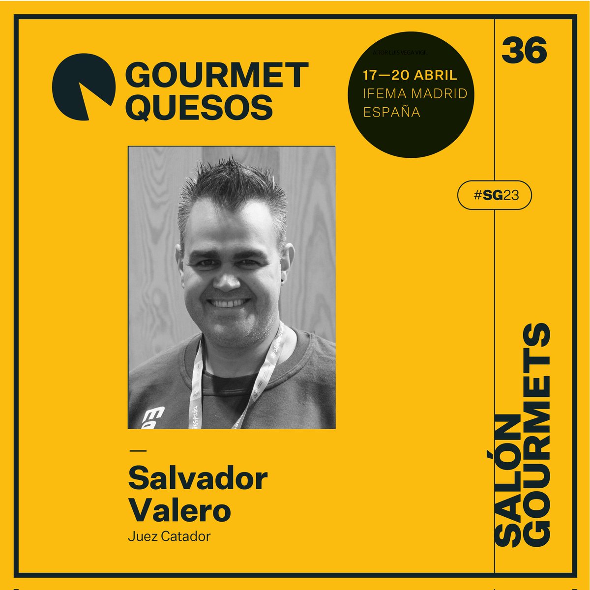Participo como Juez Catador en la 13ª edición de GourmetQuesos 2023, Campeonato del Los Mejores Quesos de España que se celebrará en el 36 Salón Gourmets #SG2023 organizado por @grupogourmets.
Los días 28 y 29 de marzo, desde el Hotel Wellington de Madrid.