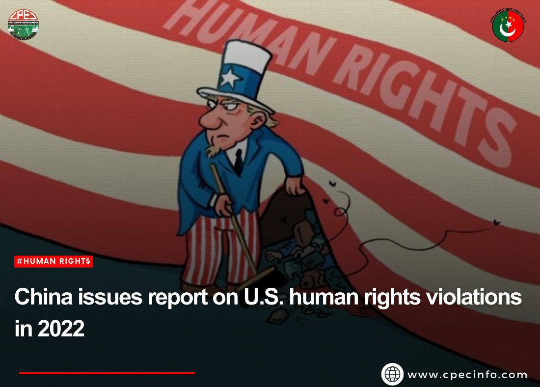 China issues report on U.S. human rights violations in 2022
🇨🇳 🇵🇰

#China #USA #HumanRights #ReportLaunch