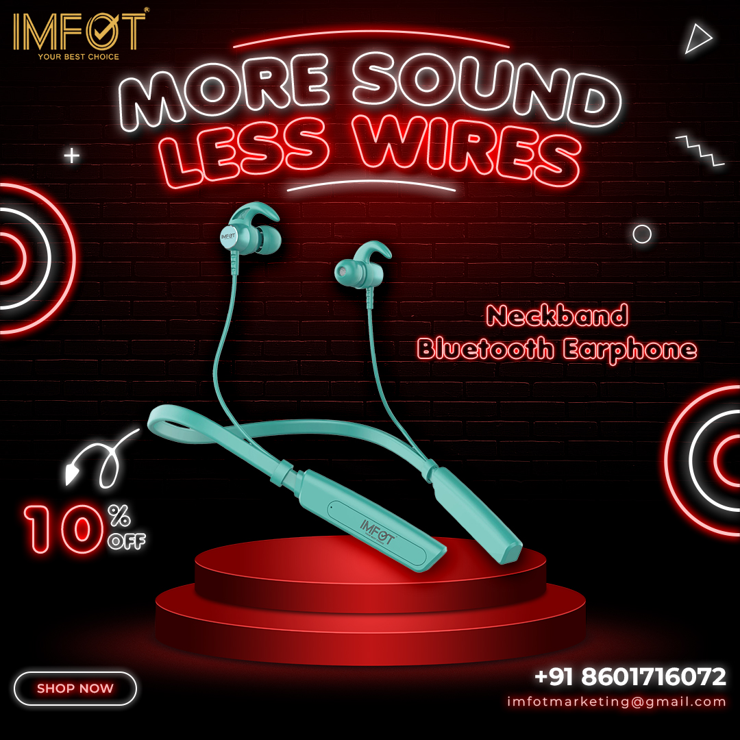 imfot_'s tweet photo. IMFOT offers high-quality neckband earphones and headphones at the best prices. Get a first-hand #experience of sound with our exclusive collection of Bluetooth earphones 🤩

To Order, Call Us: +91 8601716072👈
.
.
#earphones #Bluetooth #bluetoothearphone #neckbands #sound #imfot https://t.co/Ib7MRt8D9m