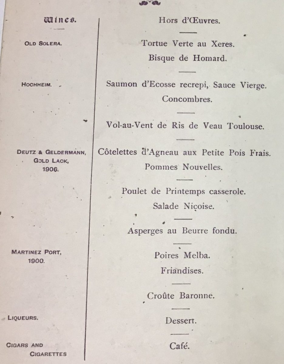 TheLibraryGHS's tweet image. For #ArchiveCelebration we have The Founder&apos;s Day anniversary dinner card and menu from 1914.