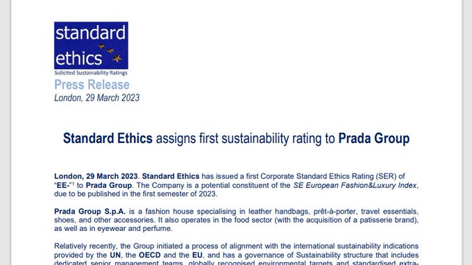 Standard Ethics Rating - Rating process