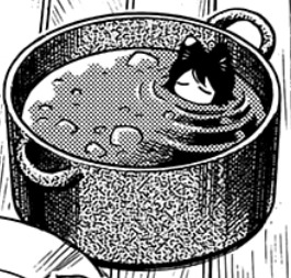 why drawing glue traps when you can draw your faves getting cooked in soup like this