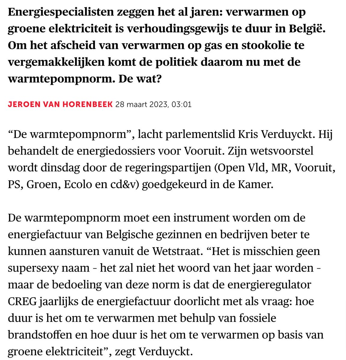 BartMesuere's tweet photo. De federale regering zegt steeds dat ze warmtepompen wil aanmoedigen. Raar dat diezelfde regering steeds maatregelen neemt in het nadeel van warmtepompeigenaars. Enkele voorbeelden uit de laatste maanden 🧵👇 https://t.co/AN9VYDc5bd