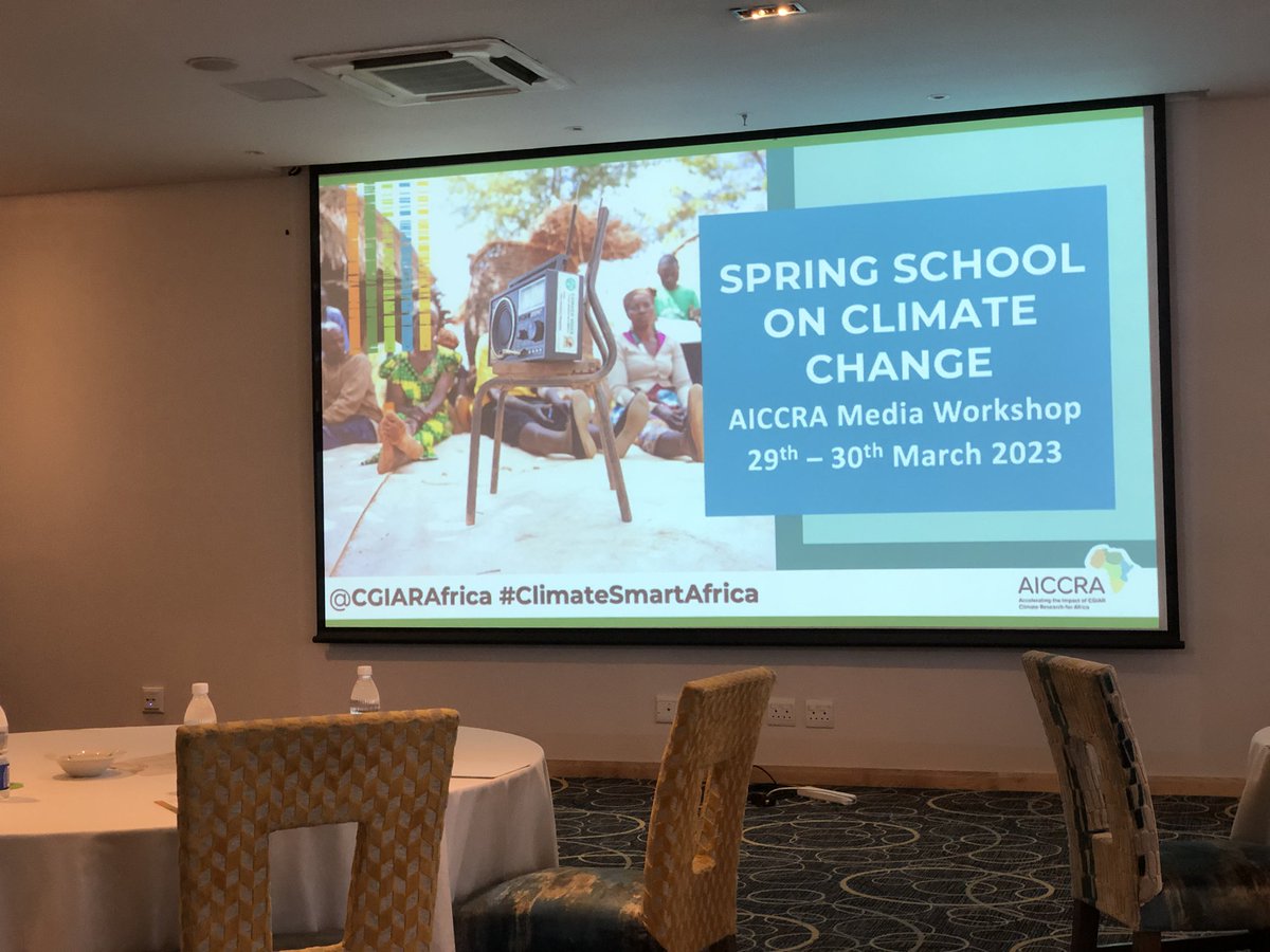 Spring School on Climate Change AICCRA Media workshop currently underway #ClimateSmartAfrica
