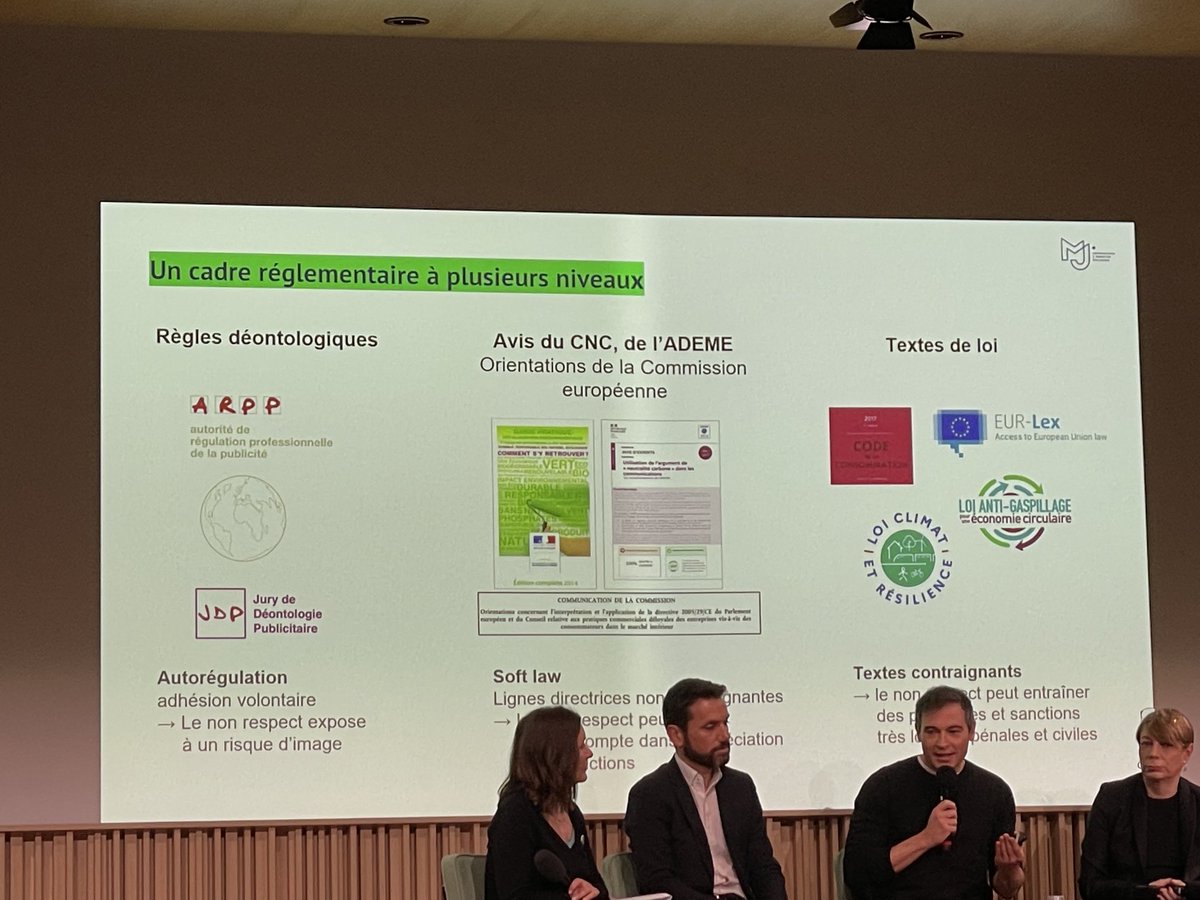 #confstrat le réglementaire et les contraintes existent du hard au soft law. Le #greenwahing est reconnu.