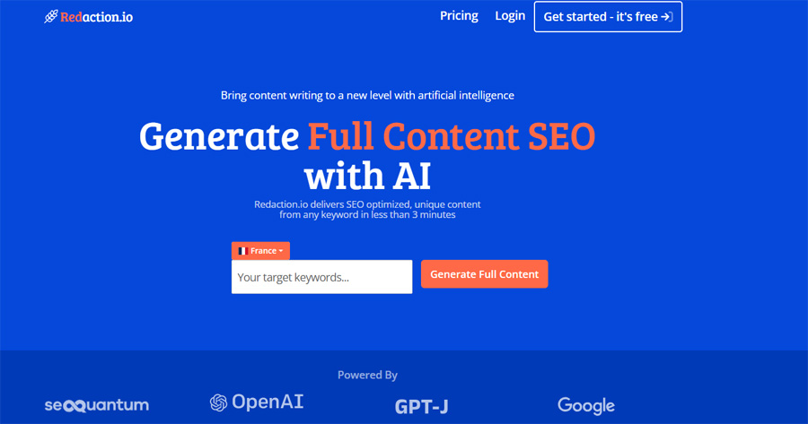 Connaissez-vous le nouvel outil de rédaction #SEO optimisée à l'#IA ? Nous avons testé pour vous Redaction.io qui est assez bluffant en la matière. Découvrez le test ici 👉 ow.ly/HRAG50NsEkx