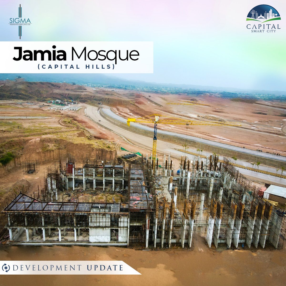 sigma_property's tweet photo. According to the modern infrastructure, the Capital Smart City development work is in progress. 
#OneCapital #OneCapitalResidences #capitalsmartcity #smartcity #GroundBreaking #MotorwayInterchange #Works #Ground #Breaking #Motorway #Interchange #InterchangeWorks #inauguration https://t.co/ryl12xt41j