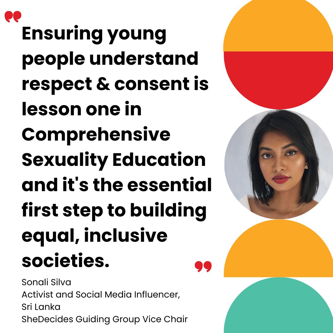 YES! #ComprehensiveSexualityEducation helps build positive values that empower young people to make healthy choices and form healthy relationships. 🫶

Thank you <a href="/sonalisilvaa/">sonalisilvaa</a> for speaking out on this important aspect of #CSE 📢

#Together4CSE #SheDecides