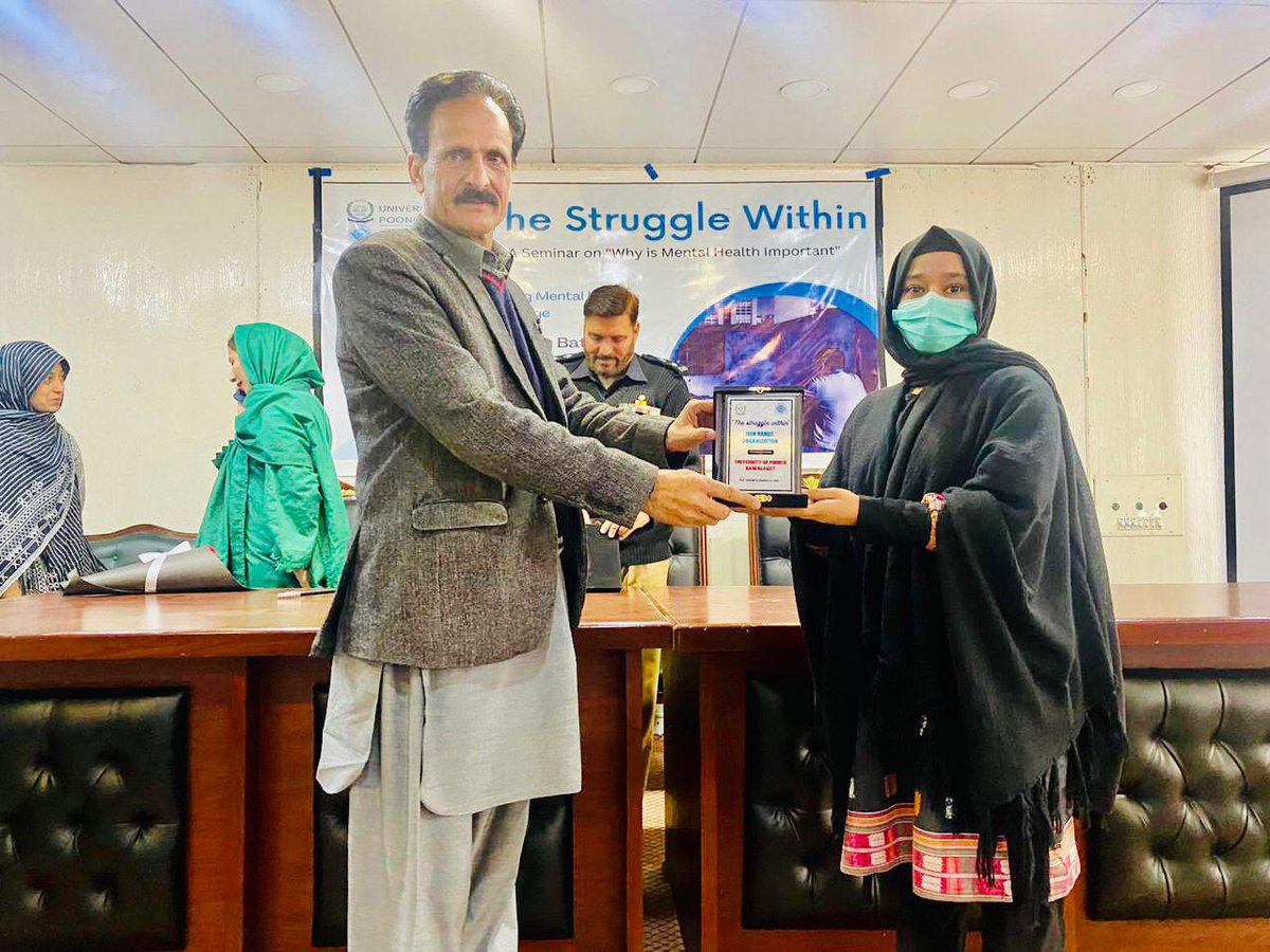 joinhandorg's tweet photo. A seminar held by Join Hands Organization on Mental Health 'A Struggle Within'.
We are thank you to our Guest Speakers Dr. Arooba Imtiaz, SSP Waheed Gillani and Rohan Ali Khan.
#joinhandsorganization
#mentalhealth
#poonch https://t.co/tCg6QzarKg