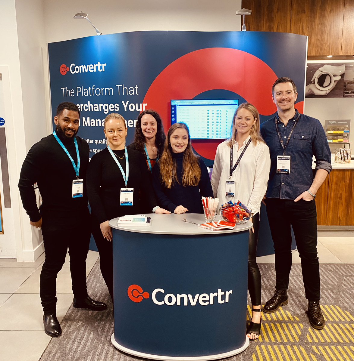 convertr_io's tweet photo. The team have arrived at #martechopia, looking forward to seeing some of you there - come and say hi! #b2btech https://t.co/odV367zakV