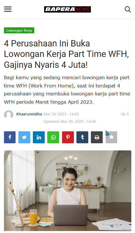 worksfess's tweet image. work! nih yang lagi cari part time sambil WFH, ada 4 perusahaan yang bisa di apply, link pendaftaran ada di reply yaa
