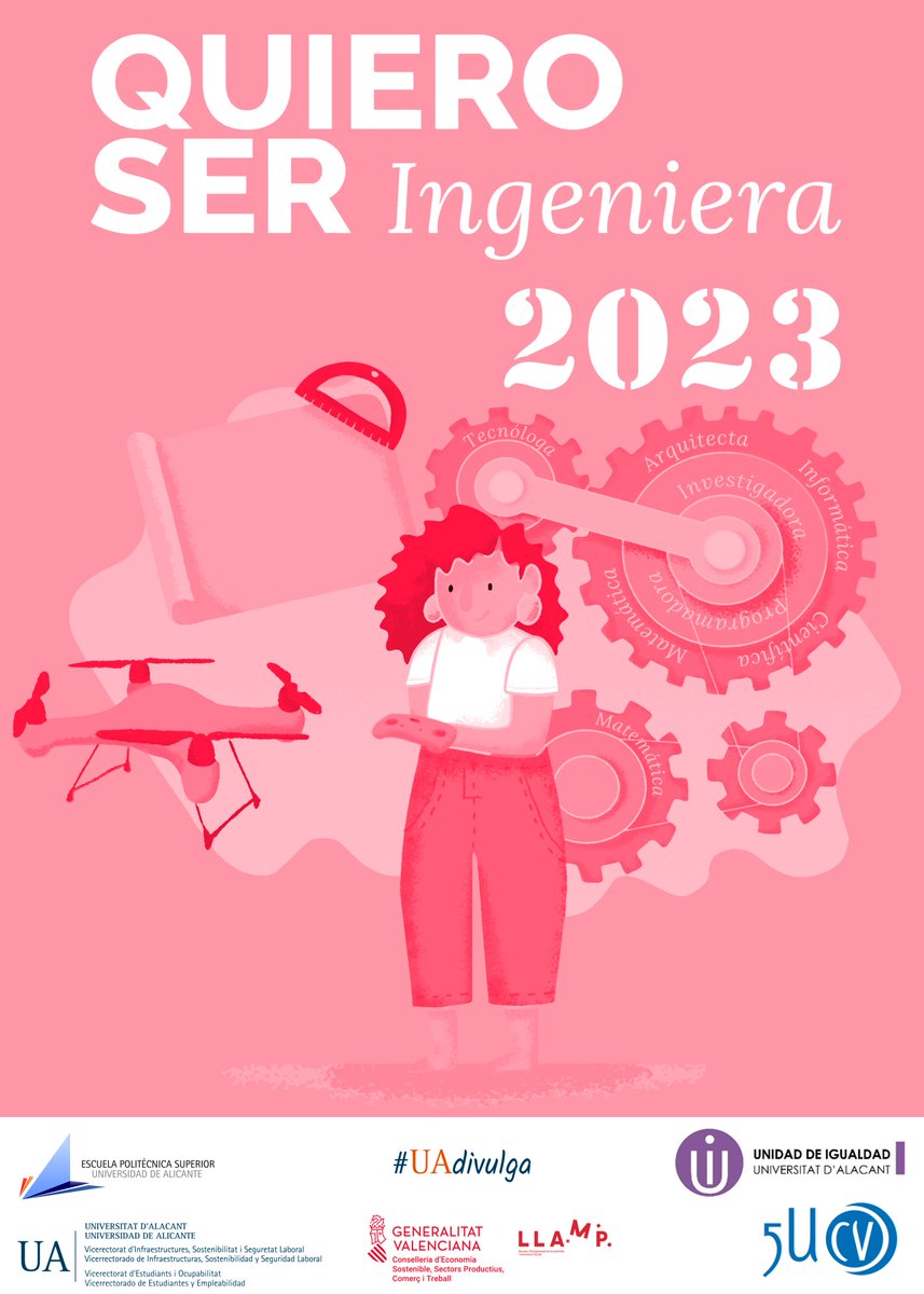 📢 Al voltant de 500 estudiants de secundària participen en el programa Vull Ser Enginyera de la UA aquest dijous.

➡️ Comptarà amb la participació de les enginyeres i arquitectes de referència Susana Soler, Nuria Oliver, Noelia Cases i Ana Giménez.

ℹ️ s.ua.es/va/2lM9