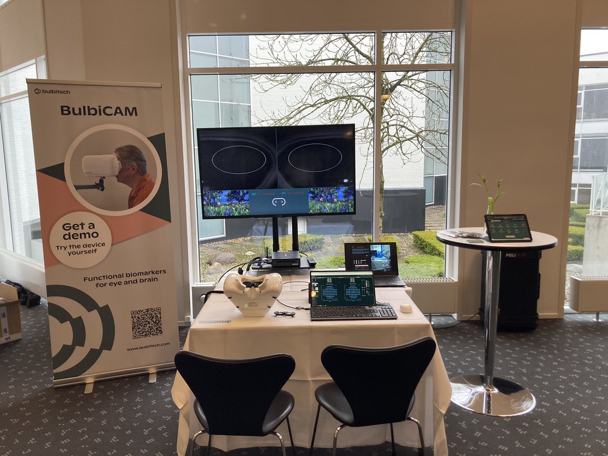 We are still present on the 2nd day of the Vision &amp; Brain conference, If you are eager to learn how our technology can aid and assist you with assessing functional vision related biomarkers, please pay our booth a visit.