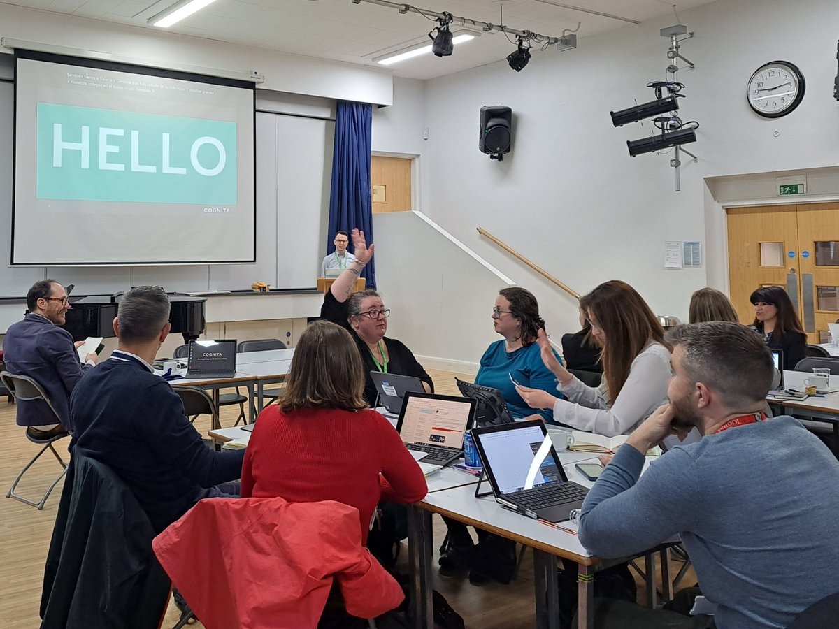 Hello team!  @CognitaSchools Delighted to attend the Cognita Digital Conference with my brilliant colleagues around the world. A great opportunity to share and reflect. @BSB_Barcelona #cognitaway Thanks to @andyperryer @sabrieo and @DonnaMShah