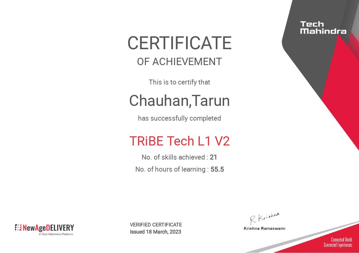 Tarun Chauhan (@evergreen_tarun) on Twitter photo Thank you <a href="/tech_mahindra/">Tech Mahindra</a> for this opportunity to pursue this certification and helping budding minds like us to be the solution givers in the toughest of situations. Technology Ready inspired Business Executive
<a href="/C_P_Gurnani/">CP Gurnani</a>
#certification #risetogether #lovetobetechm Thank you <a href="/tech_mahindra/">Tech Mahindra</a> for this opportunity to pursue this certification and helping budding minds like us to be the solution givers in the toughest of situations. Technology Ready inspired Business Executive
<a href="/C_P_Gurnani/">CP Gurnani</a>
#certification #risetogether #lovetobetechm