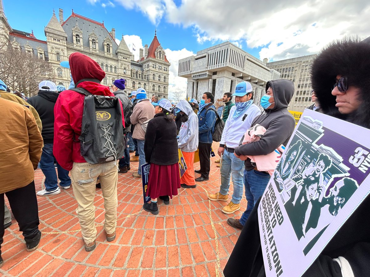 Albany yesterday with @thenyic fighting for the #AccesstoRepresentation Act (ARA). Gov. Hochul, keep us in the budget!