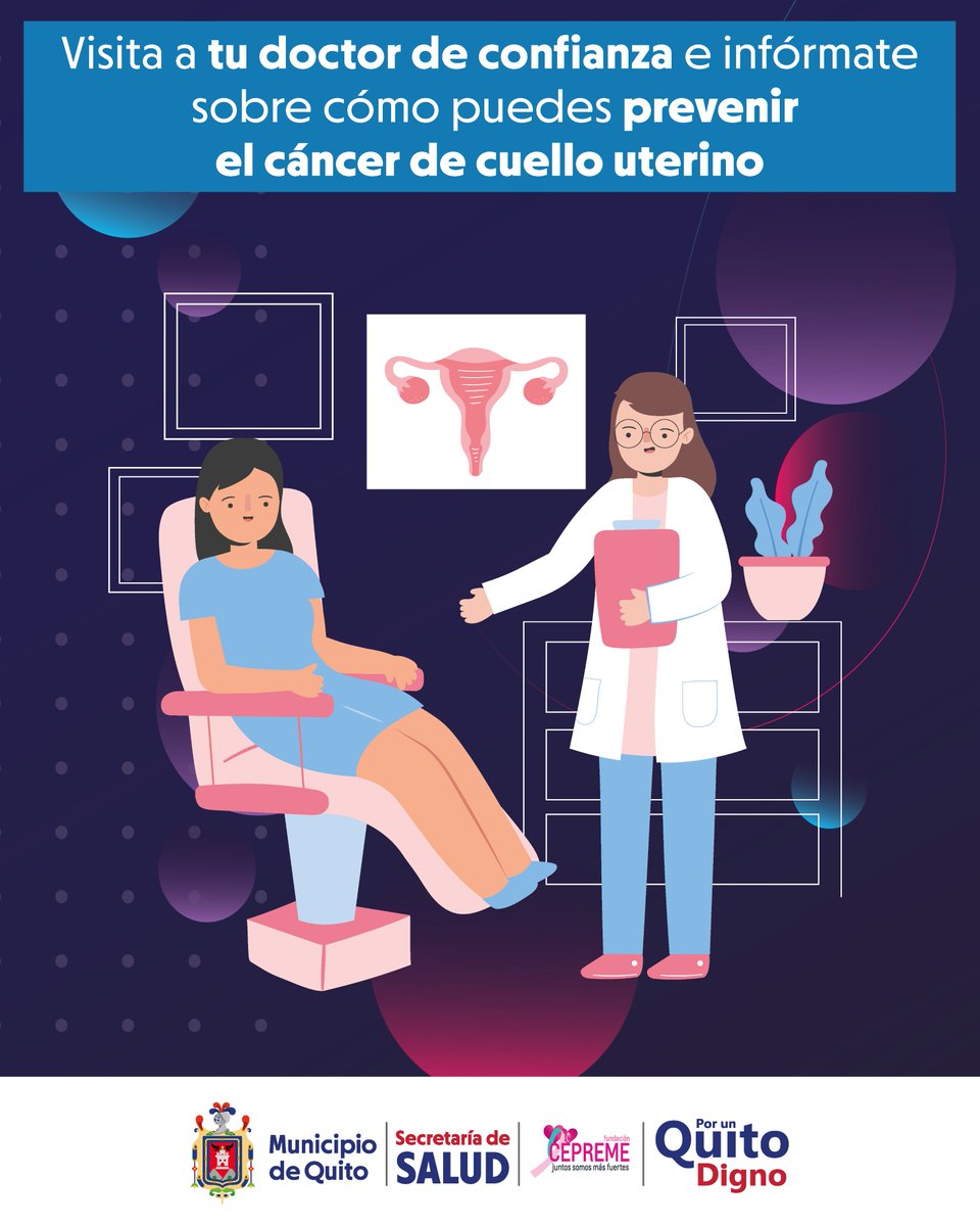 saludquito's tweet photo. Factores que aumentan el riesgo de aparición del cáncer de cuello uterino:

✅Comenzar la vida sexual a edad temprana
✅Infección por el virus del papiloma humano
✅Antecedente familiar 
✅Falta de controles periódicos

¡Cuida tu vida! 🙋🏽‍♀️

#PorUnQuitoSaludable
@mujercepreme https://t.co/CN02yqV2c2