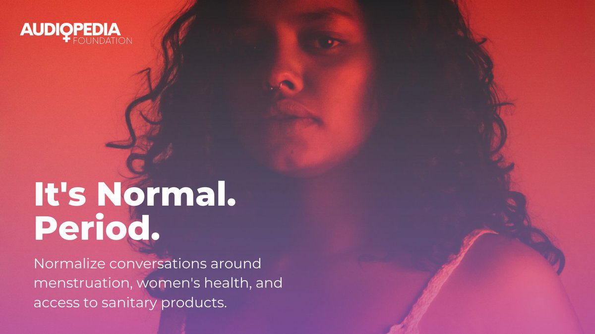 The time has come to shatter the silence surrounding menstruation and promote fair access to menstrual resources. Stand by the Audiopedia Foundation in its efforts to offer education and tools for women's health.

#PeriodPower #PeriodEquality #MenstrualHealth #TechForGood