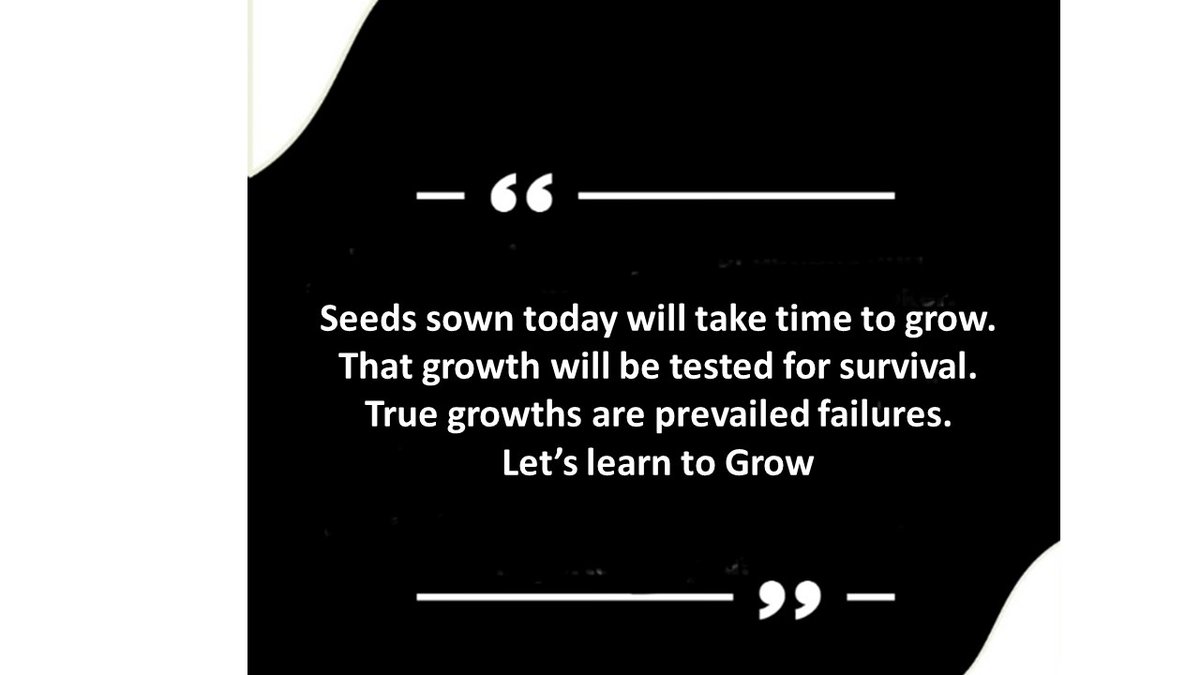 Ourbittertruth's tweet photo. Growth takes time. Let's be Focus. https://t.co/Fhwre1oU47