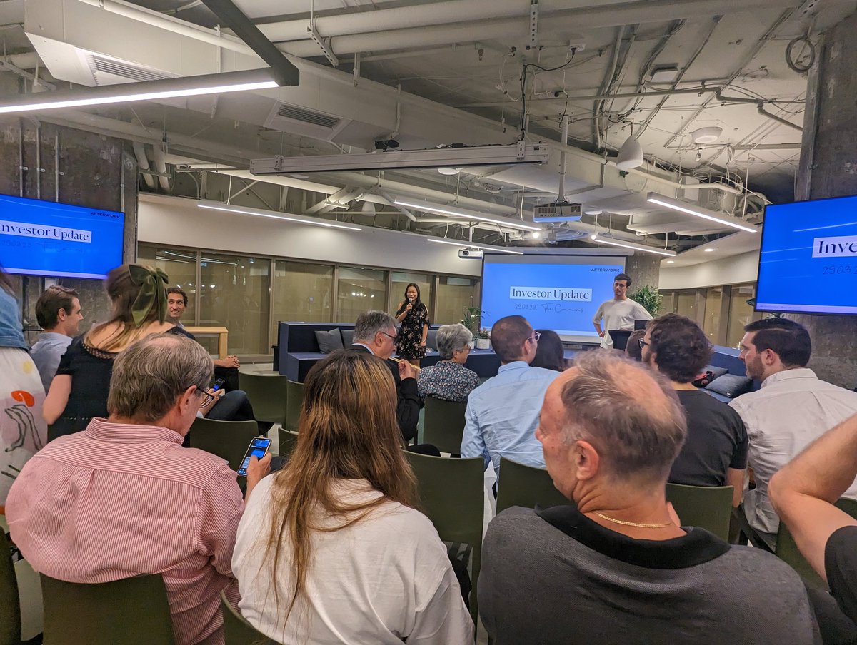 NandiniMeka's tweet photo. Watching a world class investment business get built @AfterWorkVC https://t.co/BPvDcjjSfi