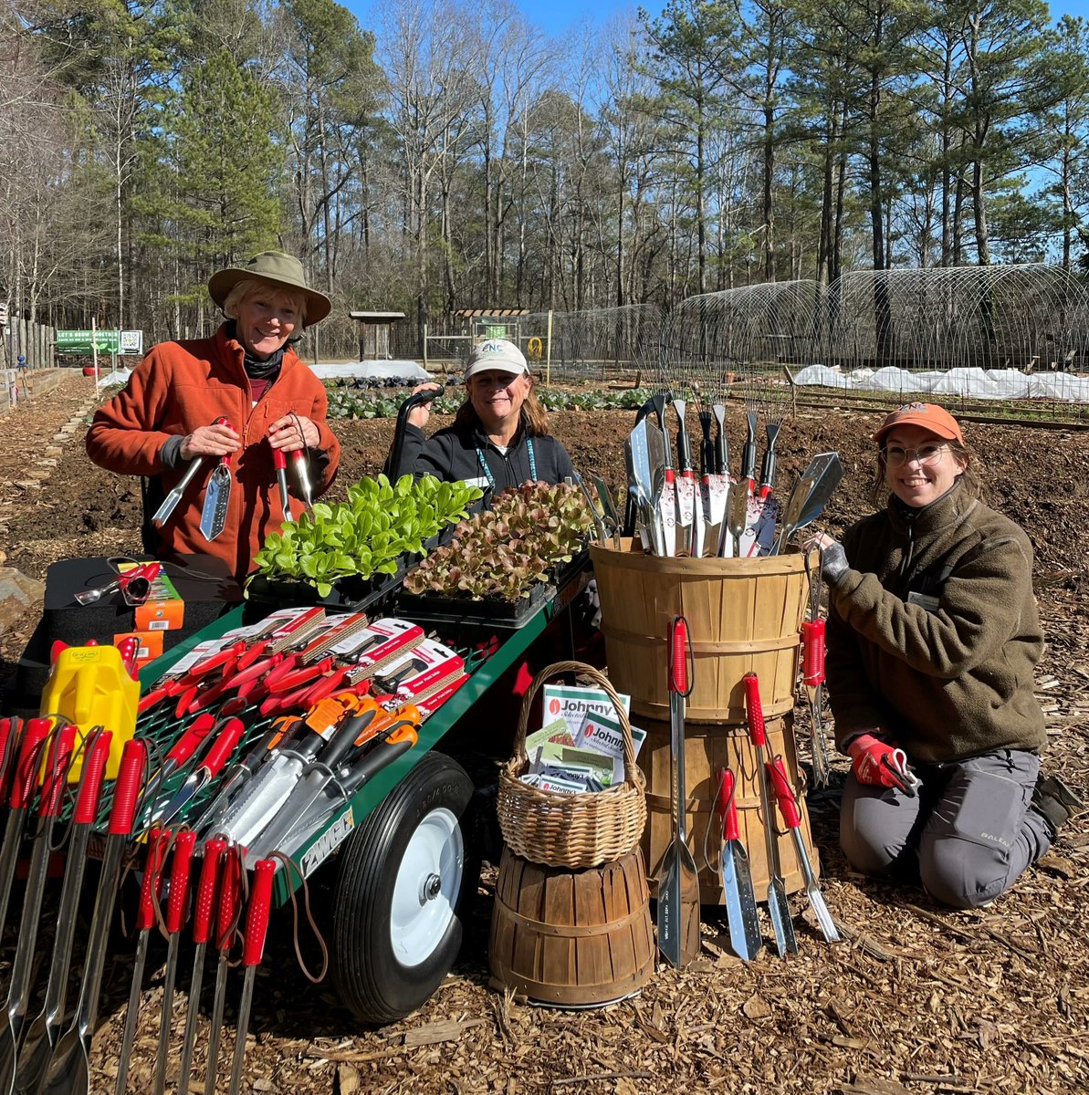 CNCNature's tweet photo. The Horticulture Team at CNC is tremendously thankful to @Roswell_Rotary for their generous donation made specifically for the purchase of tools and seeds for our ¼ acre Unity Garden.
#CNCNature #getyournatureon #rotaryclubofroswell #unitygarden #volunteers https://t.co/mZOoT9b0LL