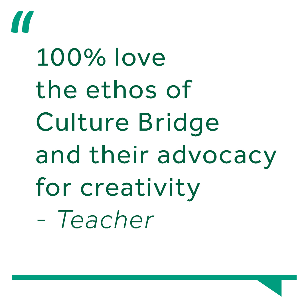 On 31 March the Bridge programme will end and with it, so will Culture Bridge North East. To mark the achievements of all past and present staff and our partner organisations, over the next few days we will be sharing a series of quotes and infographics 💚