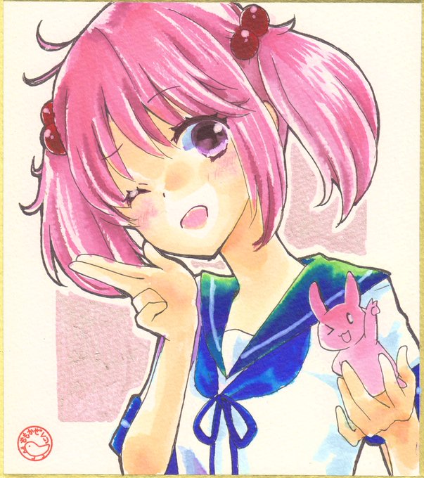 この後22時ごろboothにミニ色紙出品します!よろしくお願いします😆✨✨
 https://t.co/rKkKo2DO29 