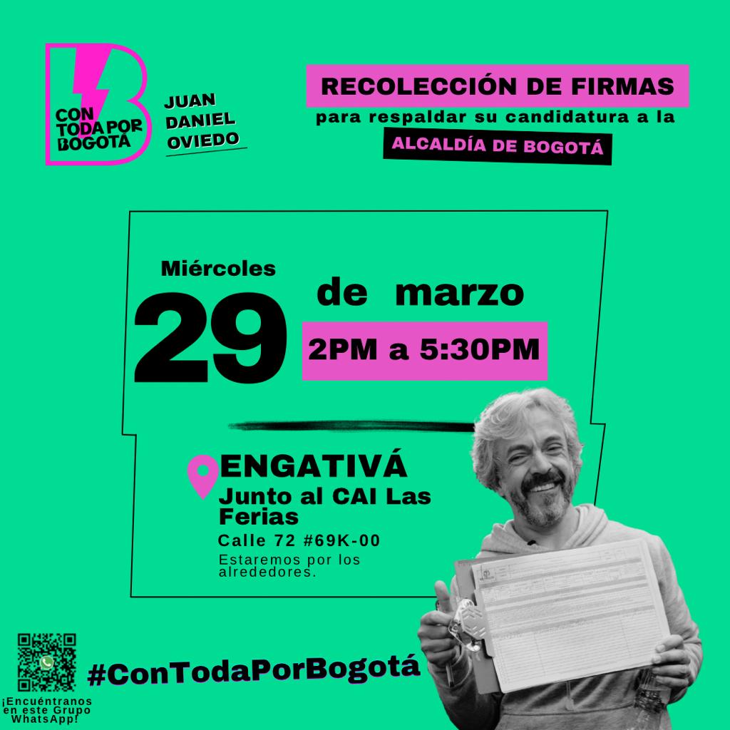 Todo listo para hoy.   @jdoviedoa te necesita y nosotros a el. Entre todos te daremos una <a href="/Bogota/">Alcaldía de Bogotá</a> innovadora