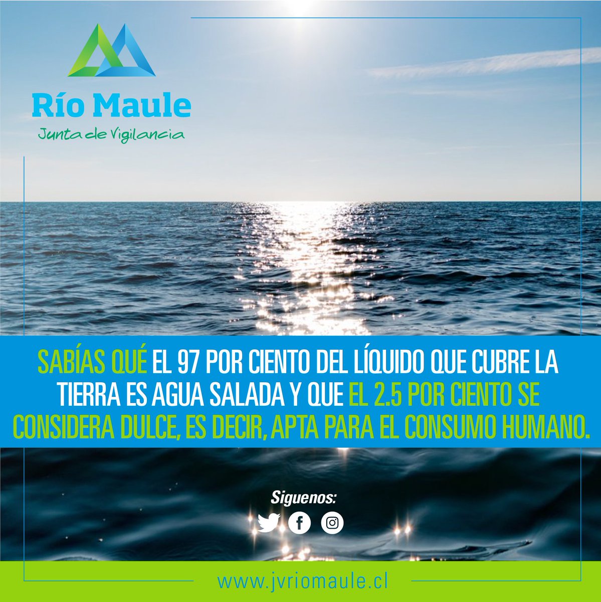 📌 Sabías Qué⁉️ El agua que hay en la tierra 🌎 un porcentaje es dulce y otro porcentaje es salada. Acá te contamos detalles 👋.
#agricultura #agua #riego #JVRM