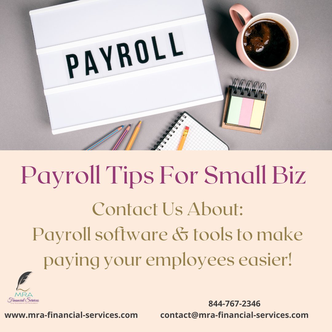 mra_llc's tweet photo. Contact us today to discuss your payroll needs at 844-767-2346 or contact@mra-financial-services.com. #mrafinsvcsatl #payrollprocessing #payrollsoftware https://t.co/LoshW5Oe2r