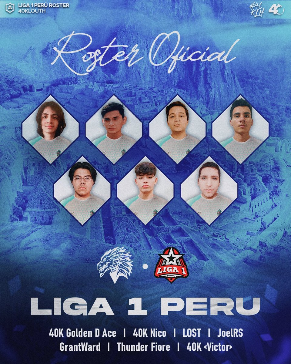 𝟰𝟬-𝗞𝗟𝗢𝗨𝗧𝗛 𝗲𝗦𝗽𝗼𝗿𝘁𝘀 🐲 (@40klouth) on Twitter photo <a href="/Liga1_CRPeru/">Liga 1 CR • Perú</a> 🏆
Por primera vez, nuestros dragones vuelan Perú para hacer historia 🇵🇪
Te presentamos nuestro roster oficial 🐲
𝐉𝐮𝐠𝐚𝐝𝐨𝐫𝐞𝐬:
🇵🇪 <a href="/ThunderboyDG/">Thunderboy</a>
🇵🇪 @JoelRS_Cr
🇵🇪 <a href="/MartiinG07/">⚡ GrantWard ⚡</a>
🇵🇪 <a href="/llil_ang/">Rip ang</a>
🇪🇸 <a href="/niccorivvera/">Nico</a>
🇲🇽<a href="/Victor_CrX/">Victor™</a>
🇲🇽<a href="/TheLost_CR/">Giovas</a>
#FeelTheDragon 🐲🔥 <a href="/Liga1_CRPeru/">Liga 1 CR • Perú</a> 🏆
Por primera vez, nuestros dragones vuelan Perú para hacer historia 🇵🇪
Te presentamos nuestro roster oficial 🐲
𝐉𝐮𝐠𝐚𝐝𝐨𝐫𝐞𝐬:
🇵🇪 <a href="/ThunderboyDG/">Thunderboy</a>
🇵🇪 @JoelRS_Cr
🇵🇪 <a href="/MartiinG07/">⚡ GrantWard ⚡</a>
🇵🇪 <a href="/llil_ang/">Rip ang</a>
🇪🇸 <a href="/niccorivvera/">Nico</a>
🇲🇽<a href="/Victor_CrX/">Victor™</a>
🇲🇽<a href="/TheLost_CR/">Giovas</a>
#FeelTheDragon 🐲🔥