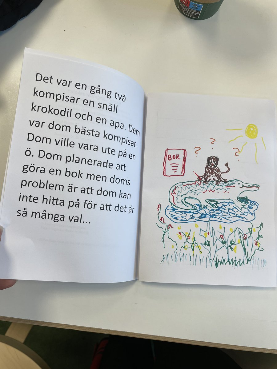 Klassen har gemensamt skrivit inledningen till boken som finns på nätet. Tack #berättarministeriet för att ni inspekterade våra elever #långmosseskolan 🥰🙏