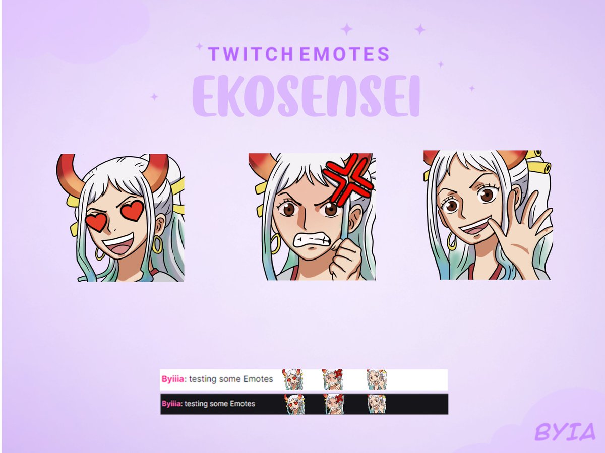 Twitch Emotes für <a href="/ekosensei/">Eko</a> 
——————————————
Dm me for Commission #twitchemotes #emotes #animeemotes