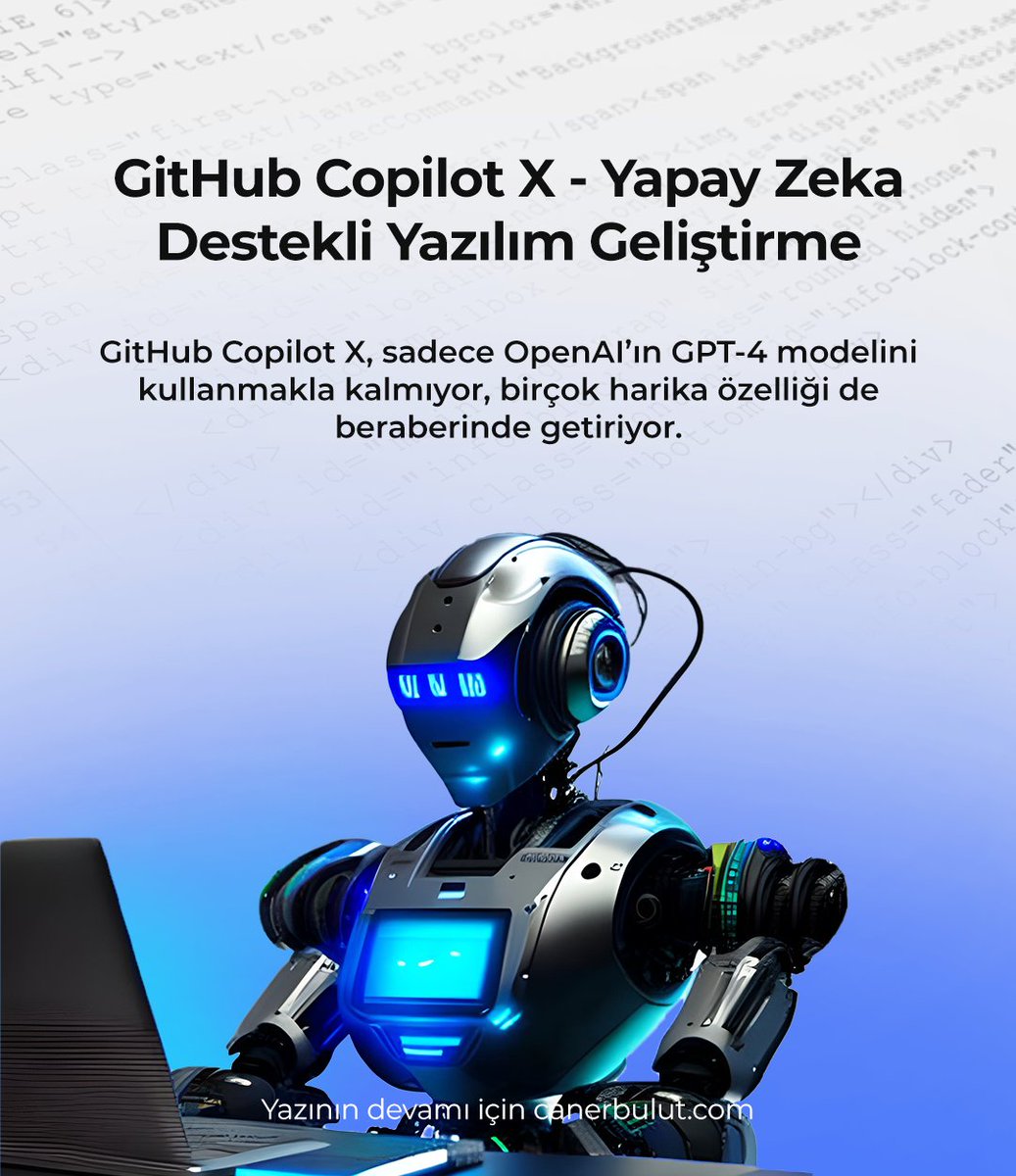 cabulut's tweet image. Yazılım geliştirme artık çok farklı bir boyuta geçiyor.
canerbulut.com/github-copilot…
.
.
#OpenAI #github #GitHubCopilotX #GPT4