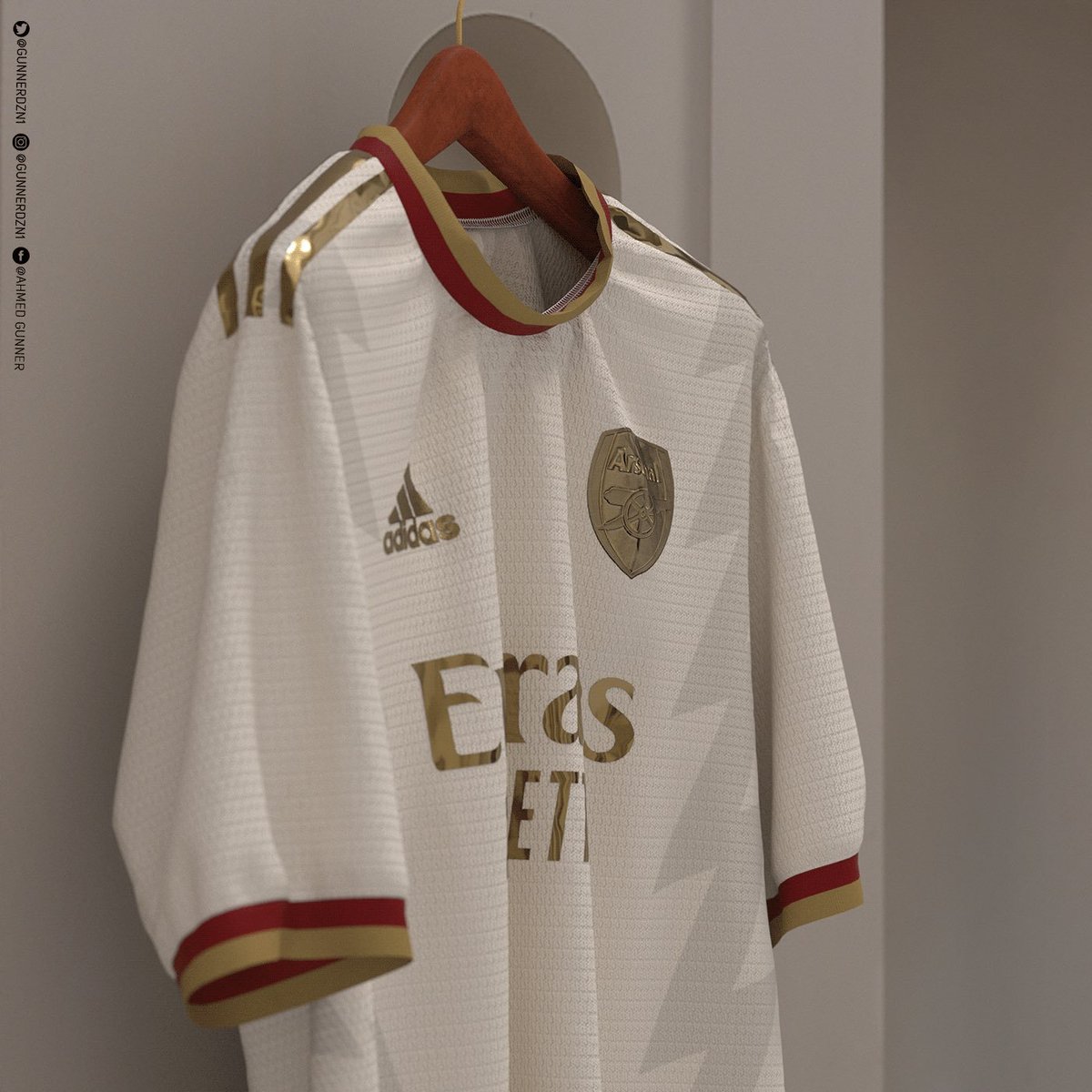 Gunnersc0m's tweet photo. This Arsenal kit concept is stunning 😍 https://t.co/91XKBnLu6o